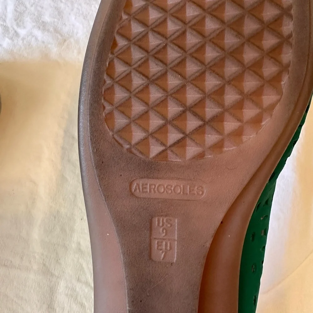 Aerosoles women's you betcha slip-on loafer, blue/green leather, 9 us - Picture 5 of 5